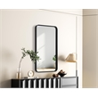Elegant Decor Contour Metal Rectangle Mirror 20X36