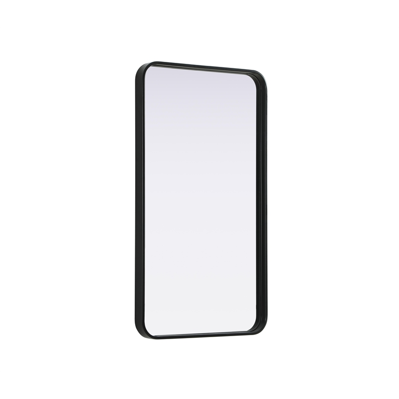 Elegant Decor Contour Metal Rectangle Mirror 20X36