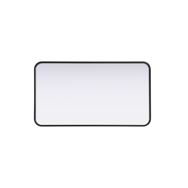 Elegant Decor Contour Metal Rectangle Mirror 20X36
