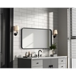 Elegant Decor Contour Metal Rectangle Mirror 20X36