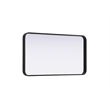 Elegant Decor Contour Metal Rectangle Mirror 20X36