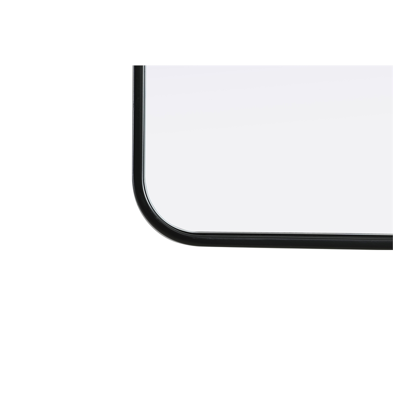 Elegant Decor Contour Metal Rectangle Mirror 20X36