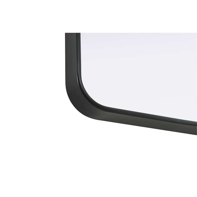 Elegant Decor Contour Metal Rectangle Mirror 20X36