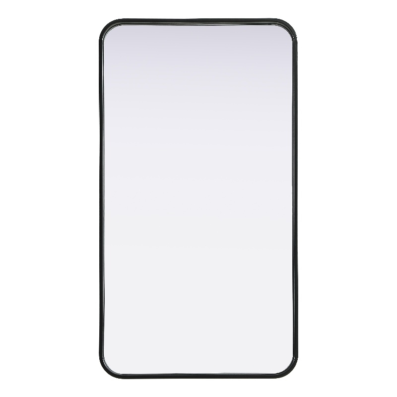 Elegant Decor Contour Metal Rectangle Mirror 20X36