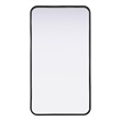 Elegant Decor Contour Metal Rectangle Mirror 20X36