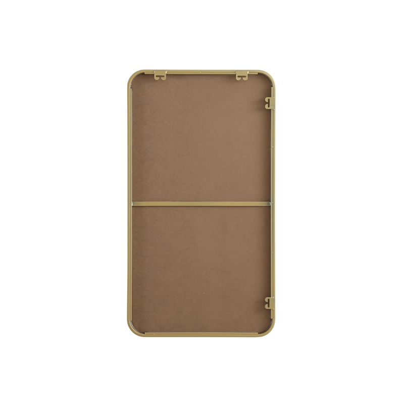 Elegant Decor Contour Metal Rectangle Mirror 20X36