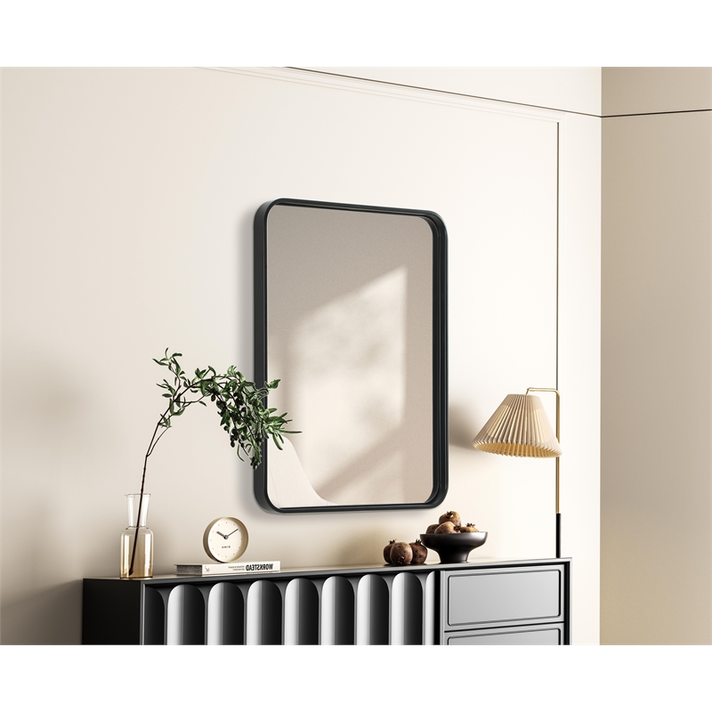 Elegant Decor Contour Metal Rectangle Mirror 22X30