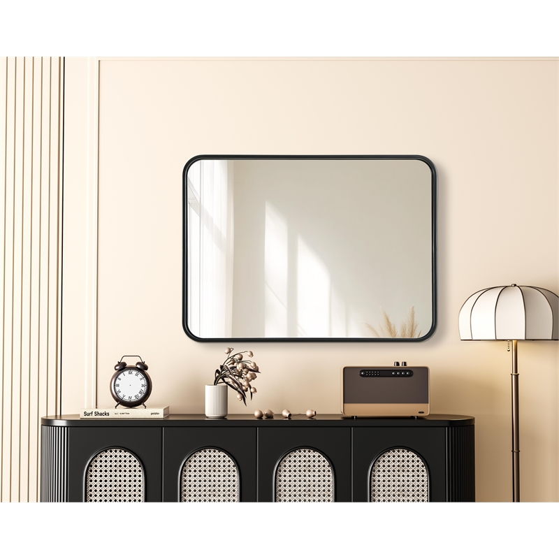 Elegant Decor Contour Metal Rectangle Mirror 22X30