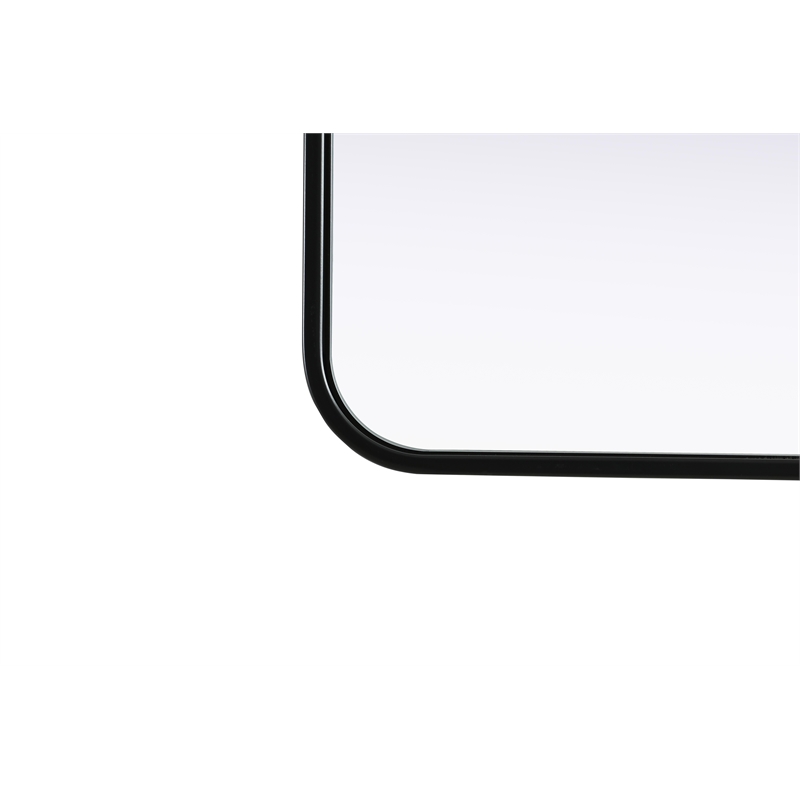Elegant Decor Contour Metal Rectangle Mirror 22X30