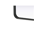 Elegant Decor Contour Metal Rectangle Mirror 22X30