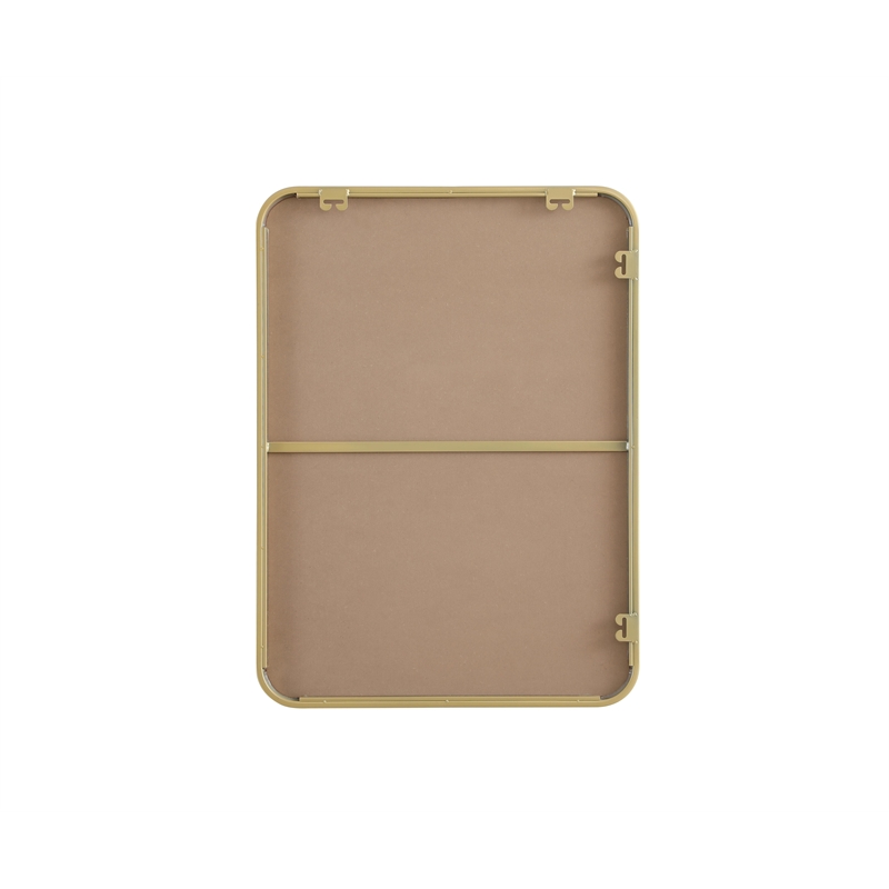 Elegant Decor Contour Metal Rectangle Mirror 22X30