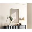 Elegant Decor Contour Metal Rectangle Mirror 22X30