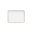 Elegant Decor Contour Metal Rectangle Mirror 22X30