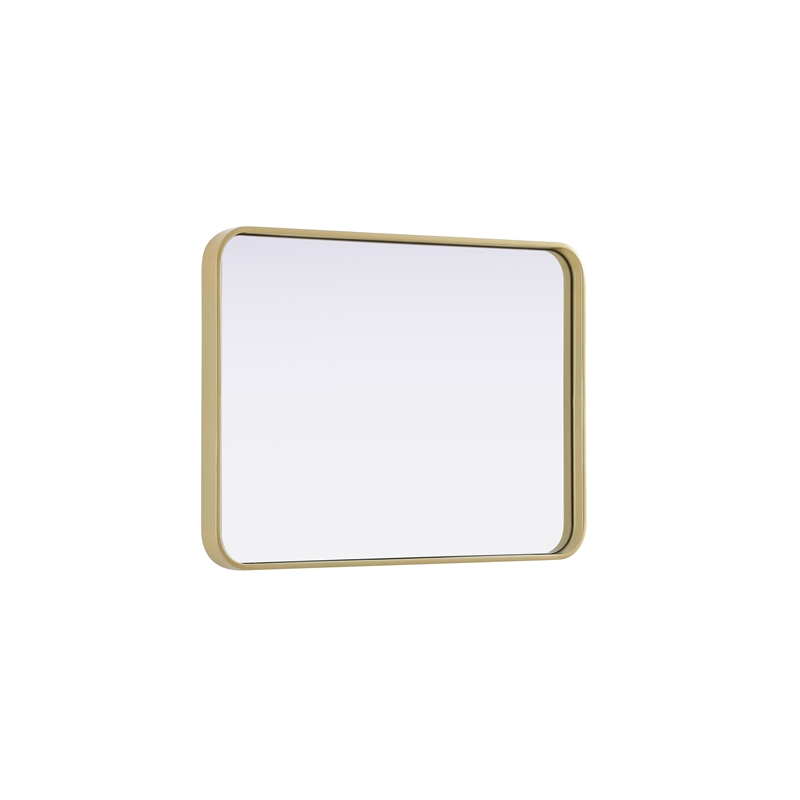 Elegant Decor Contour Metal Rectangle Mirror 22X30