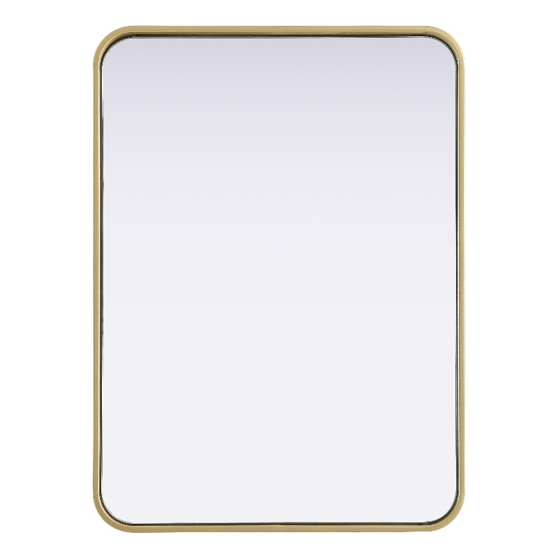 Elegant Decor Contour Metal Rectangle Mirror 22X30