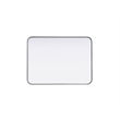 Elegant Decor Contour Metal Rectangle Mirror 22X30