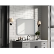 Elegant Decor Contour Metal Rectangle Mirror 22X30