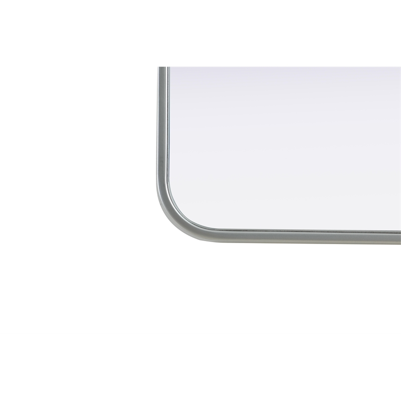 Elegant Decor Contour Metal Rectangle Mirror 22X30