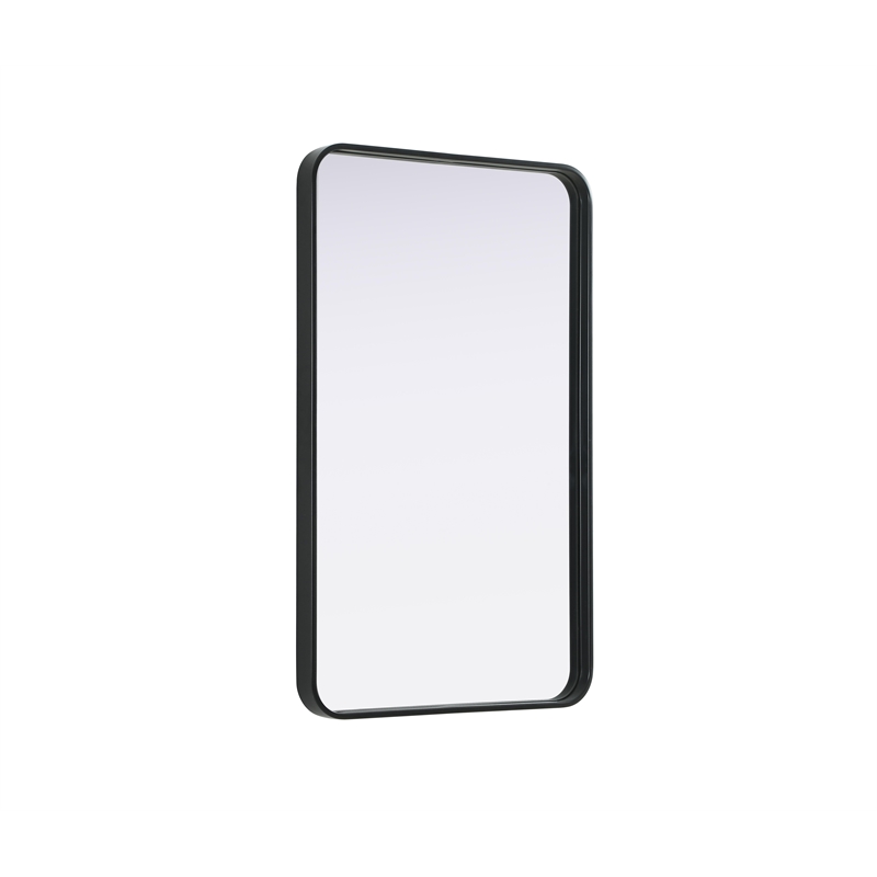 Elegant Decor Contour Metal Rectangle Mirror 22X36