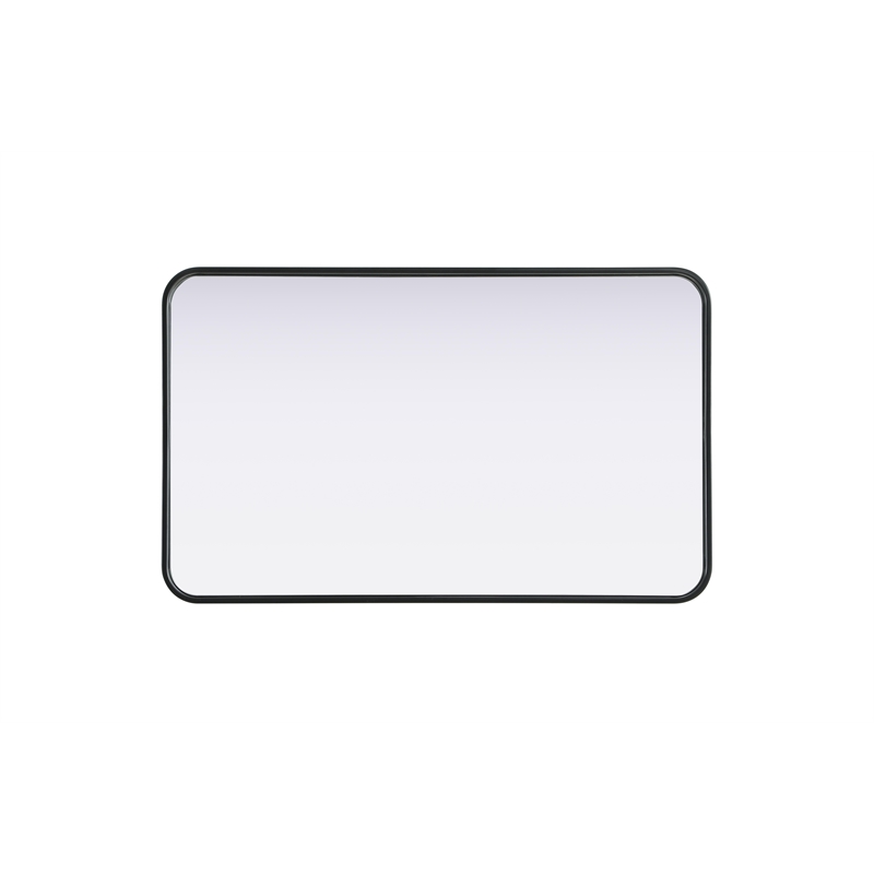 Elegant Decor Contour Metal Rectangle Mirror 22X36