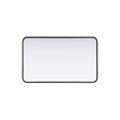 Elegant Decor Contour Metal Rectangle Mirror 22X36