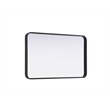 Elegant Decor Contour Metal Rectangle Mirror 22X36