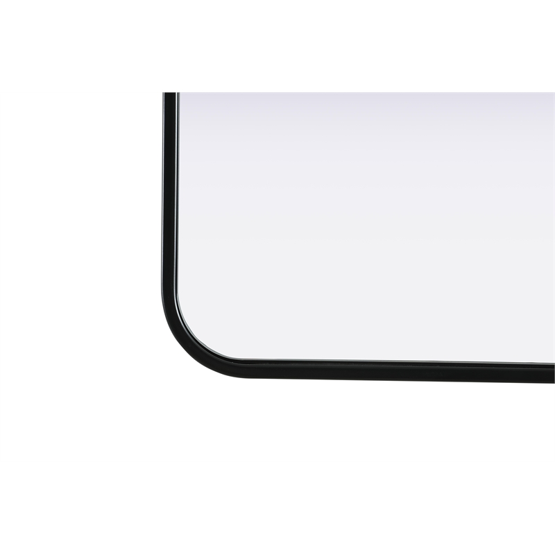 Elegant Decor Contour Metal Rectangle Mirror 22X36