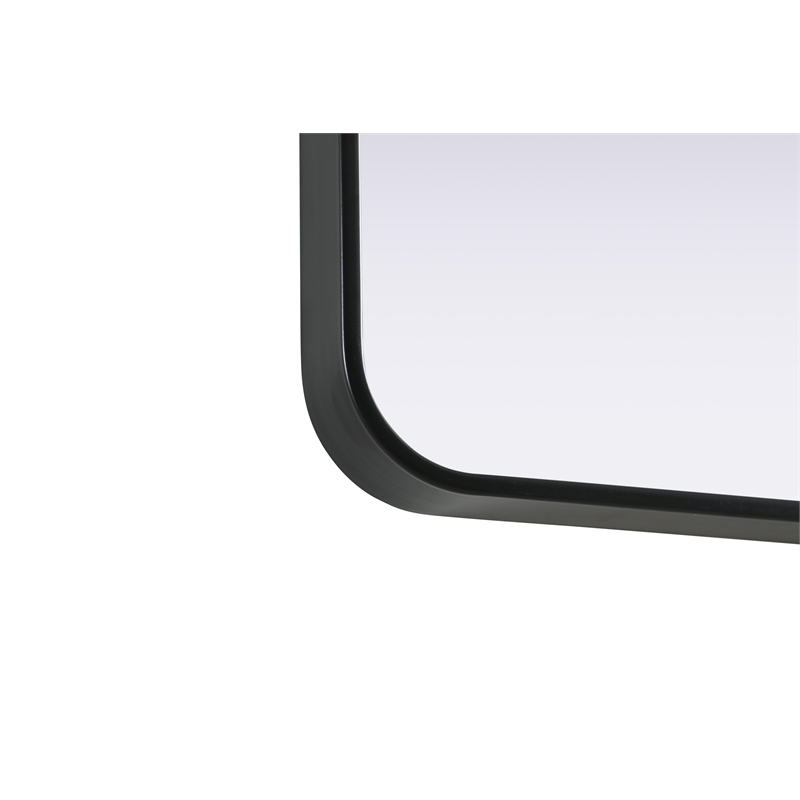 Elegant Decor Contour Metal Rectangle Mirror 22X36
