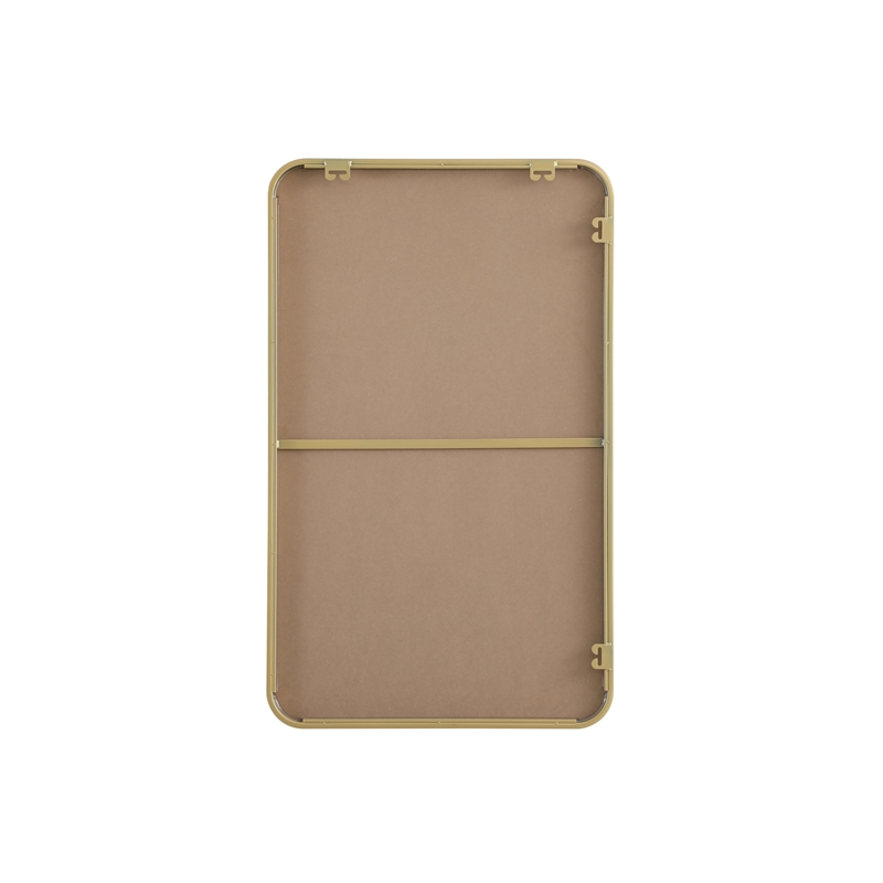 Elegant Decor Contour Metal Rectangle Mirror 22X36