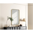 Elegant Decor Contour Metal Rectangle Mirror 22X36