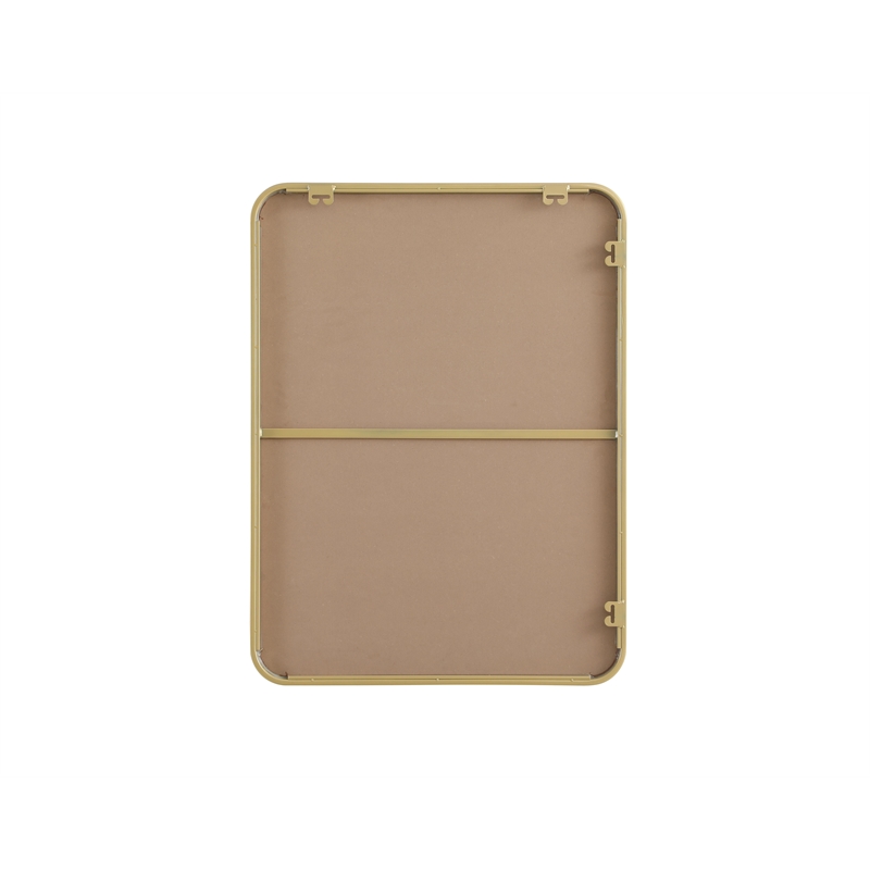 Elegant Decor Contour Metal Rectangle Mirror 24X32