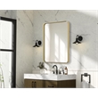 Elegant Decor Contour Metal Rectangle Mirror 24X32