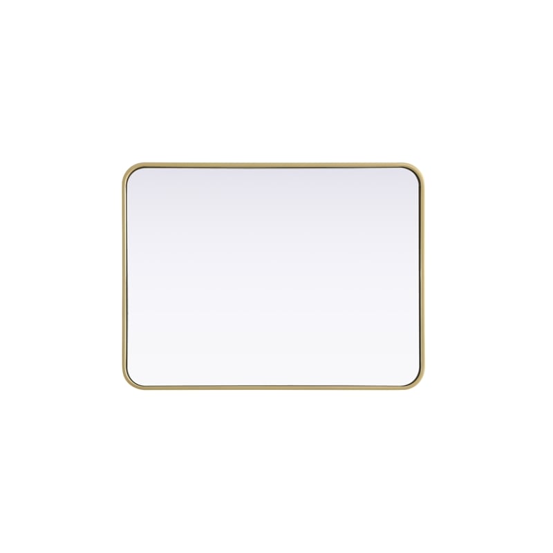 Elegant Decor Contour Metal Rectangle Mirror 24X32