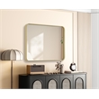 Elegant Decor Contour Metal Rectangle Mirror 24X32