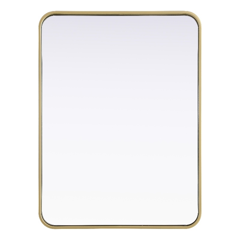 Elegant Decor Contour Metal Rectangle Mirror 24X32