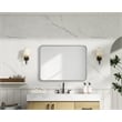 Elegant Decor Contour Metal Rectangle Mirror 24X32