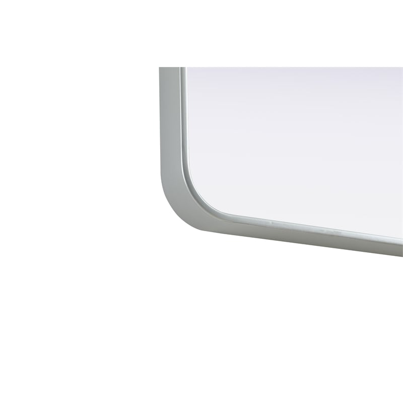 Elegant Decor Contour Metal Rectangle Mirror 24X32