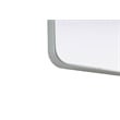 Elegant Decor Contour Metal Rectangle Mirror 24X32