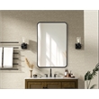 Elegant Decor Contour Metal Rectangle Mirror 24X36