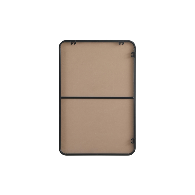 Elegant Decor Contour Metal Rectangle Mirror 24X36