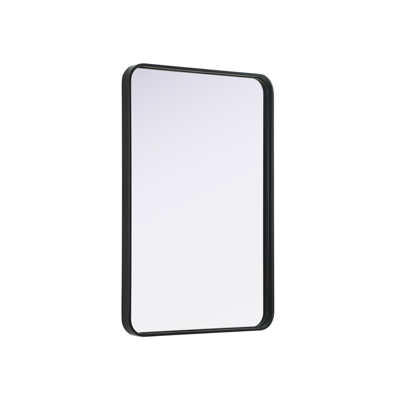 Elegant Decor Contour Metal Rectangle Mirror 24X36