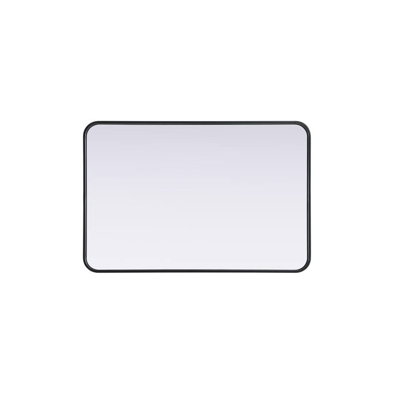 Elegant Decor Contour Metal Rectangle Mirror 24X36