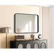 Elegant Decor Contour Metal Rectangle Mirror 24X36