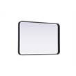 Elegant Decor Contour Metal Rectangle Mirror 24X36