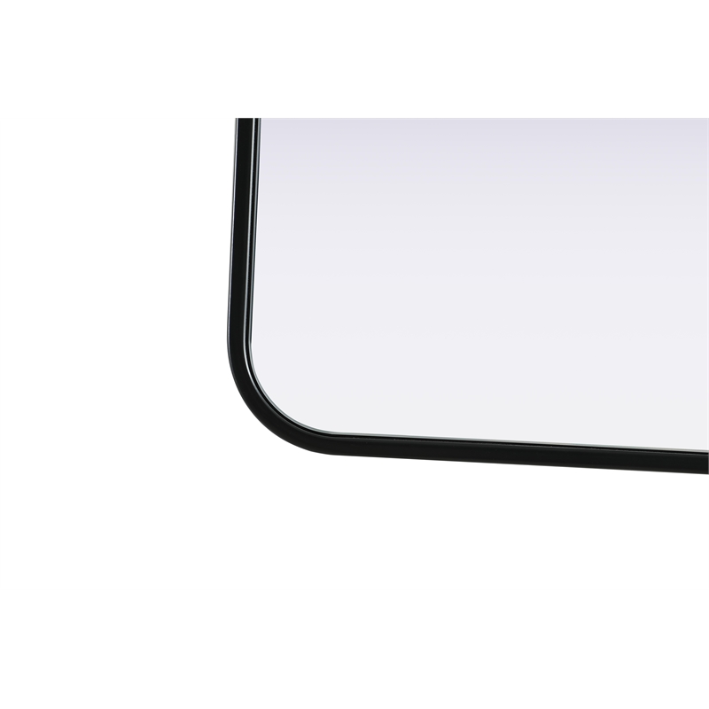 Elegant Decor Contour Metal Rectangle Mirror 24X36