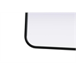 Elegant Decor Contour Metal Rectangle Mirror 24X36