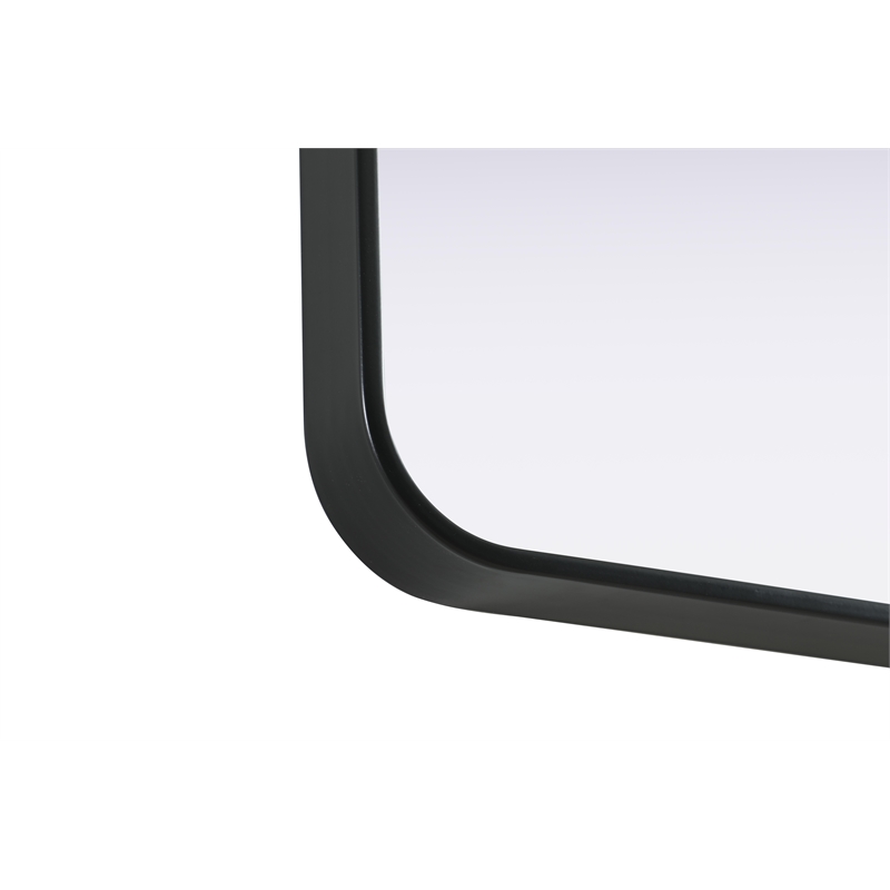 Elegant Decor Contour Metal Rectangle Mirror 24X36