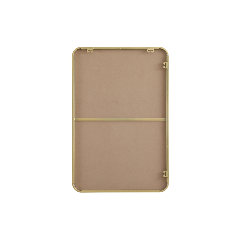 Elegant Decor Contour Metal Rectangle Mirror 24X36