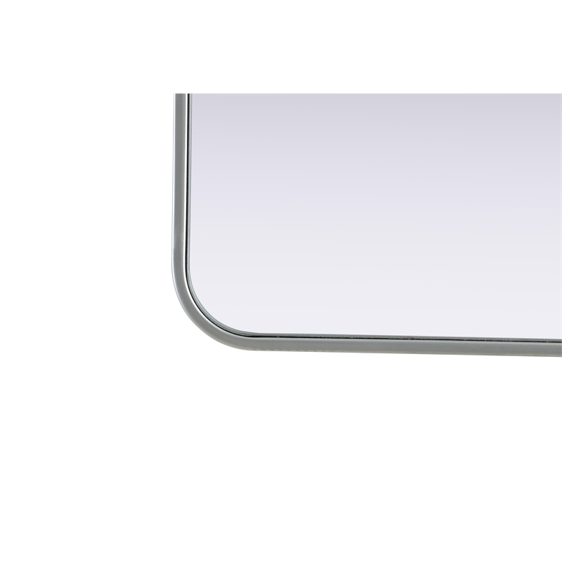 Elegant Decor Contour Metal Rectangle Mirror 24X36
