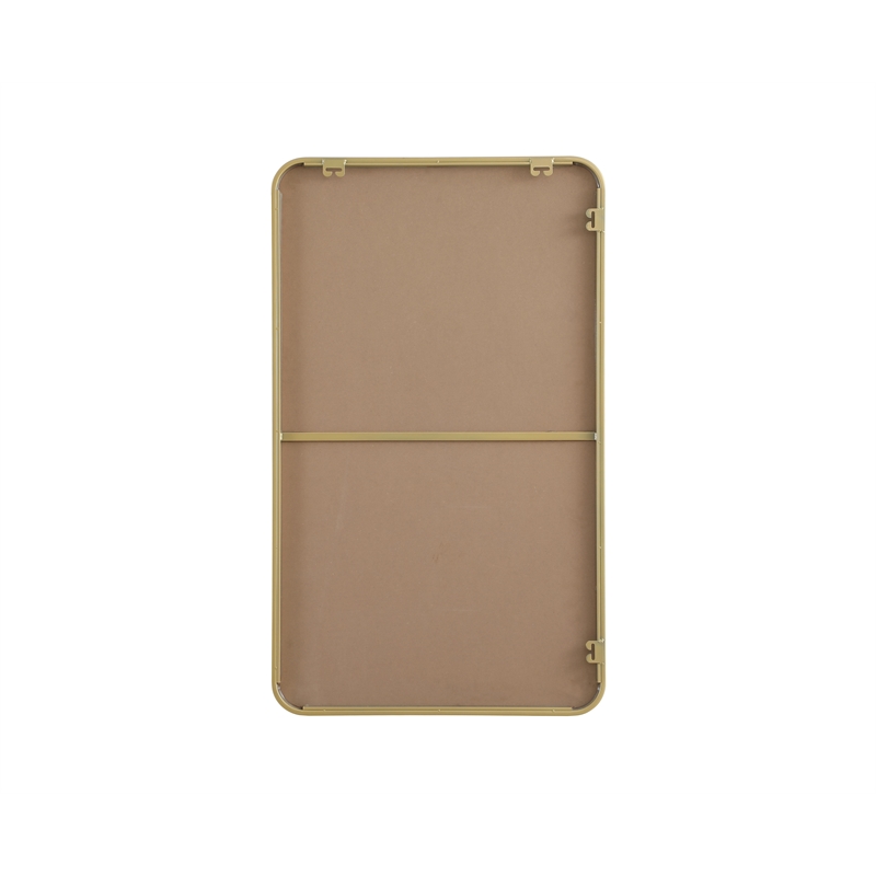 Elegant Decor Contour Metal Rectangle Mirror 24X40